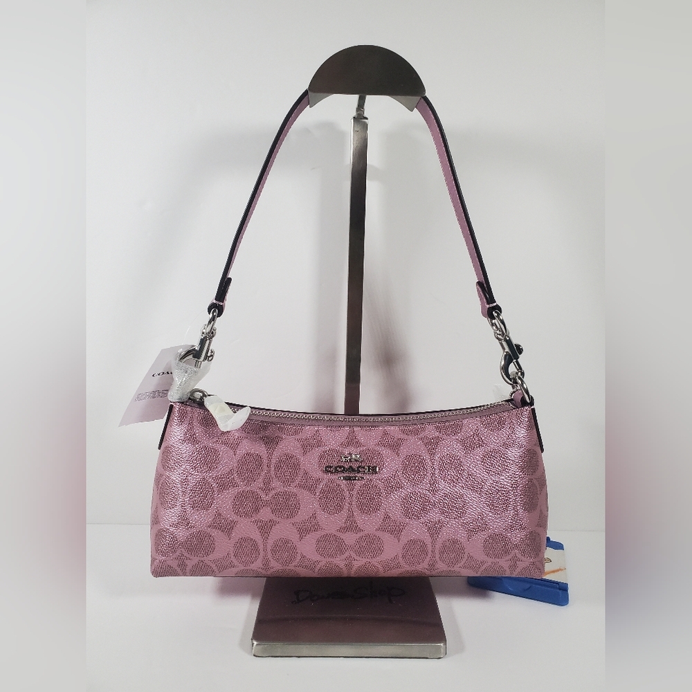 NWT Coach Charlotte Shoulder Bag In Signature Canvas